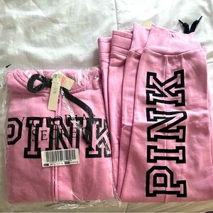 Two piece VS Pink Sweatsuit size Large